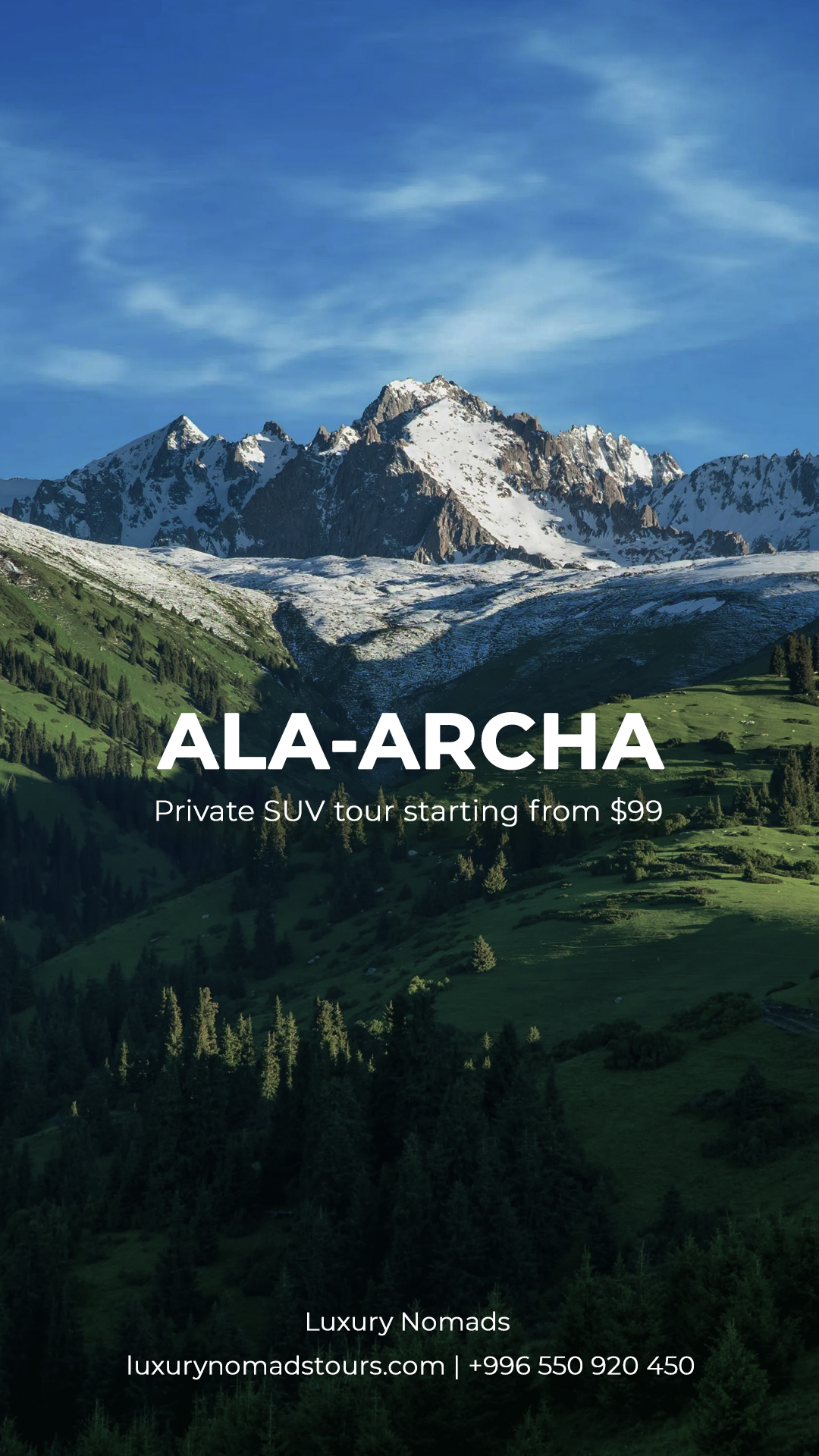 Ala-Archa Private Tour
